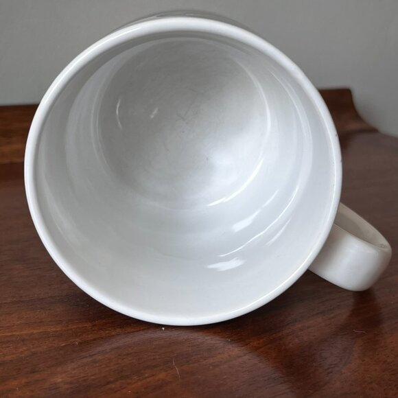 Vintage Alleniana Mug "Quimper" Port Townsend WA 70s Mod Coffee Cup Brown Black - Picture 8 of 11